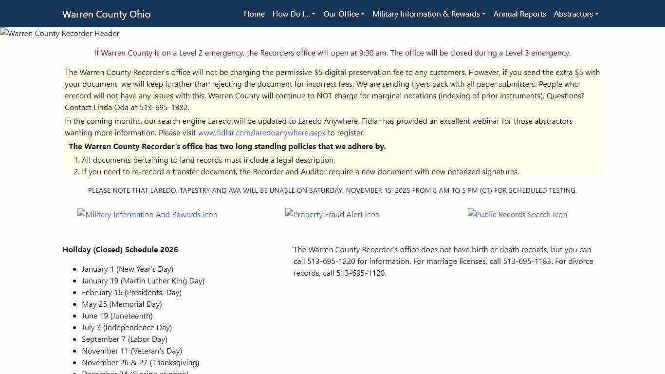 Warren County Recorder